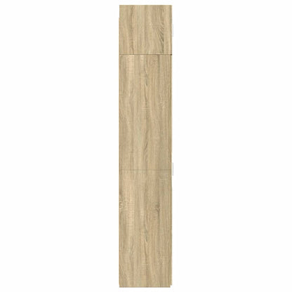 vidaXL Slim Storage Cabinet Sonoma Oak 50x42.5x225 cm Engineered Wood