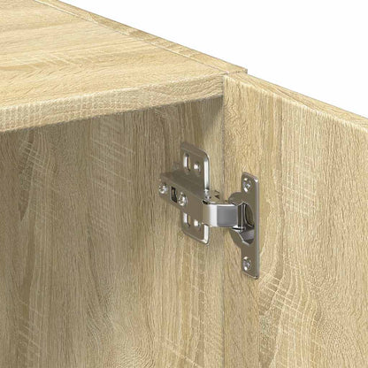 vidaXL Slim Storage Cabinet Sonoma Oak 50x42,5x225 cm Engineered Wood