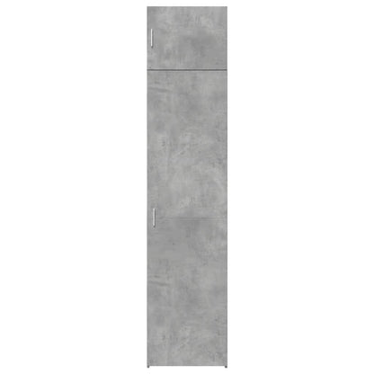 vidaXL Slim Storage Cabinet Concrete Grey 50x42.5x225 cm Engineered Wood