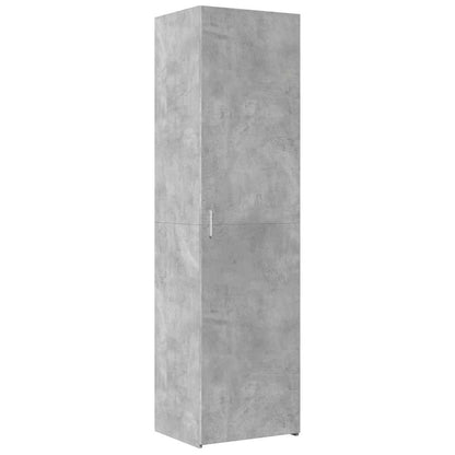 vidaXL Slim Storage Cabinet Concrete Grey 50x42.5x225 cm Engineered Wood