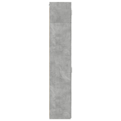 vidaXL Slim Storage Cabinet Concrete Grey 50x42.5x225 cm Engineered Wood