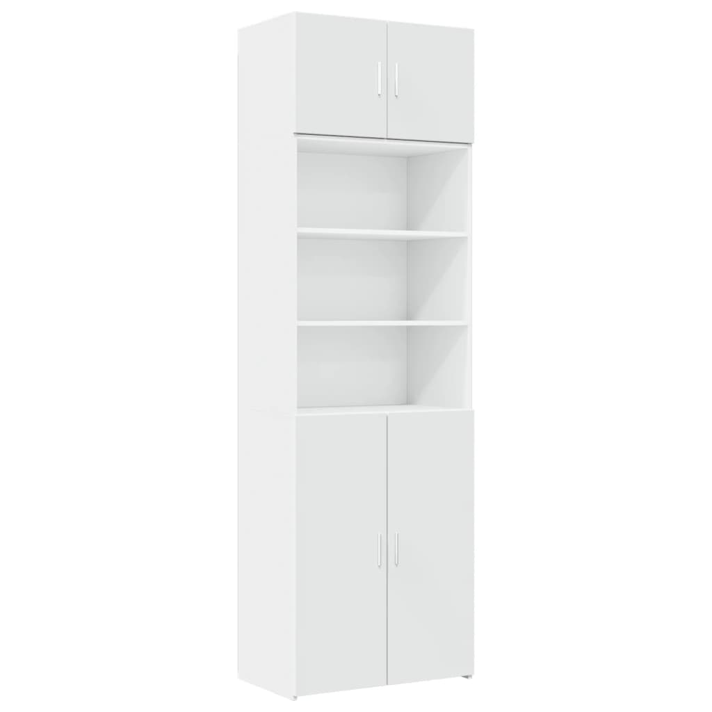 vidaXL Storage Cabinet White 70x42,5x225 cm Engineered Wood