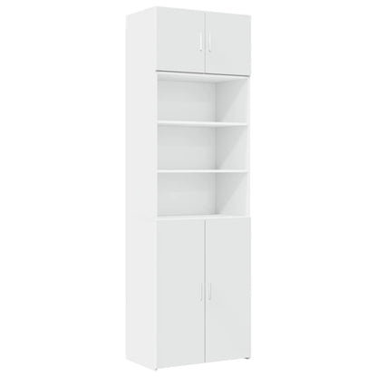 vidaXL Storage Cabinet White 70x42,5x225 cm Engineered Wood