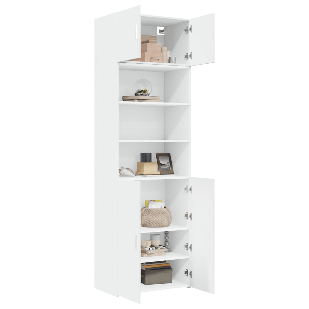 vidaXL Storage Cabinet White 70x42,5x225 cm Engineered Wood