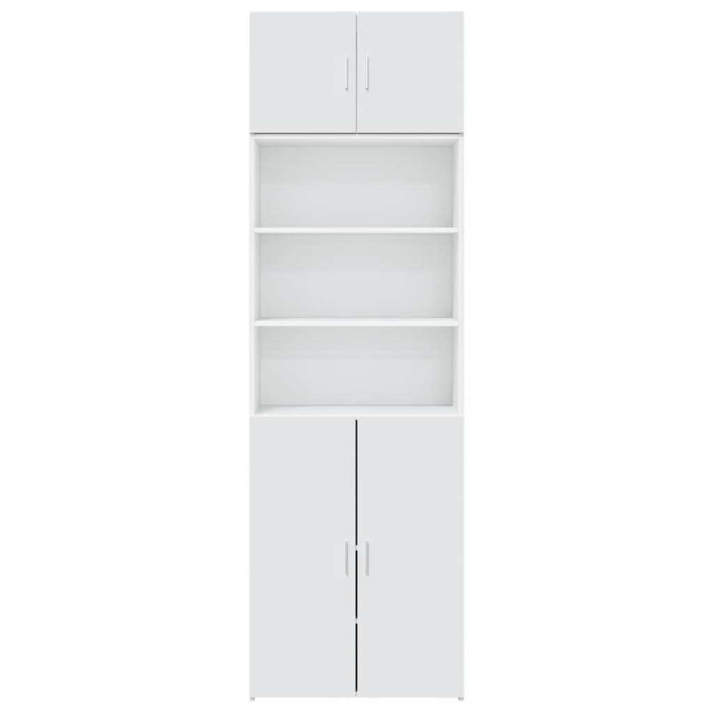 vidaXL Storage Cabinet White 70x42.5x225 cm Engineered Wood