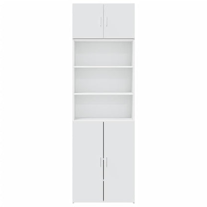vidaXL Storage Cabinet White 70x42.5x225 cm Engineered Wood