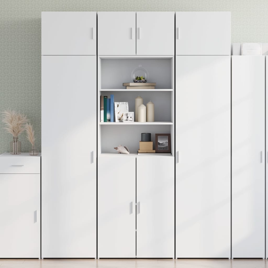 vidaXL Storage Cabinet White 70x42,5x225 cm Engineered Wood