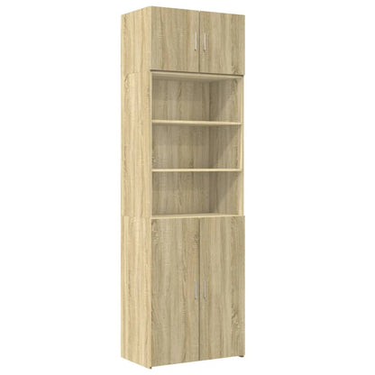 vidaXL Storage Cabinet Sonoma Oak 70x42,5x225 cm Engineered Wood