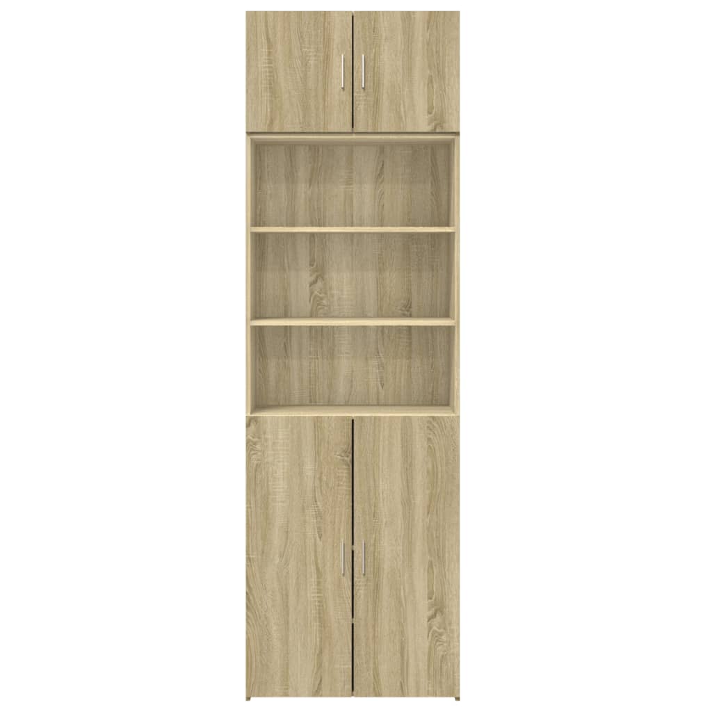 vidaXL Storage Cabinet Sonoma Oak 70x42,5x225 cm Engineered Wood
