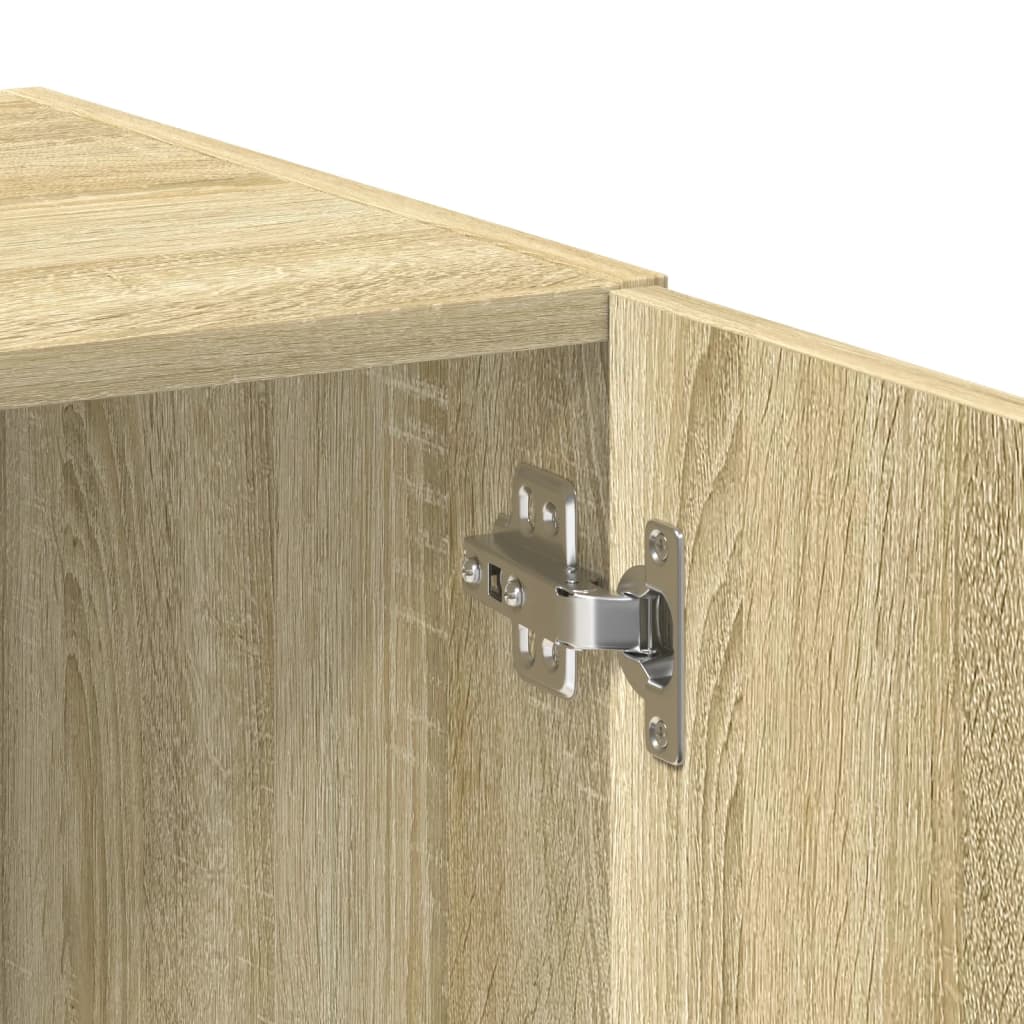 vidaXL Storage Cabinet Sonoma Oak 70x42,5x225 cm Engineered Wood