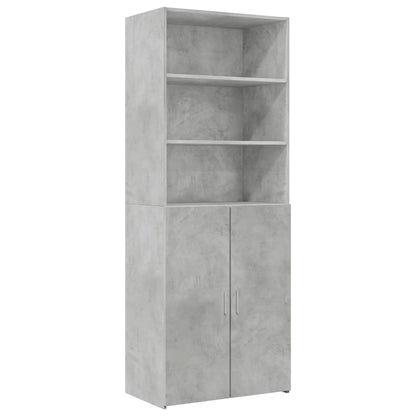 vidaXL Storage Cabinet Concrete Grey 70x42.5x225 cm Engineered Wood