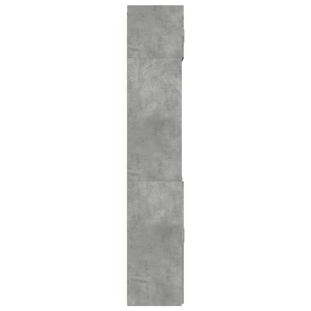 vidaXL Storage Cabinet Concrete Grey 70x42,5x225 cm Engineered Wood
