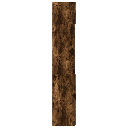 vidaXL Storage Cabinet Smoked Oak 70x42.5x225 cm Engineered Wood