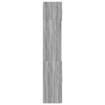 vidaXL Storage Cabinet Grey Sonoma 70x42.5x225 cm Engineered Wood