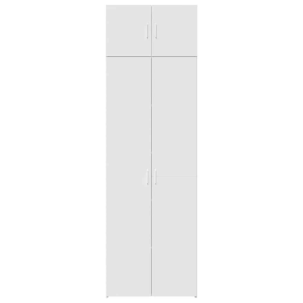 vidaXL Storage Cabinet White 70x42.5x225 cm Engineered Wood