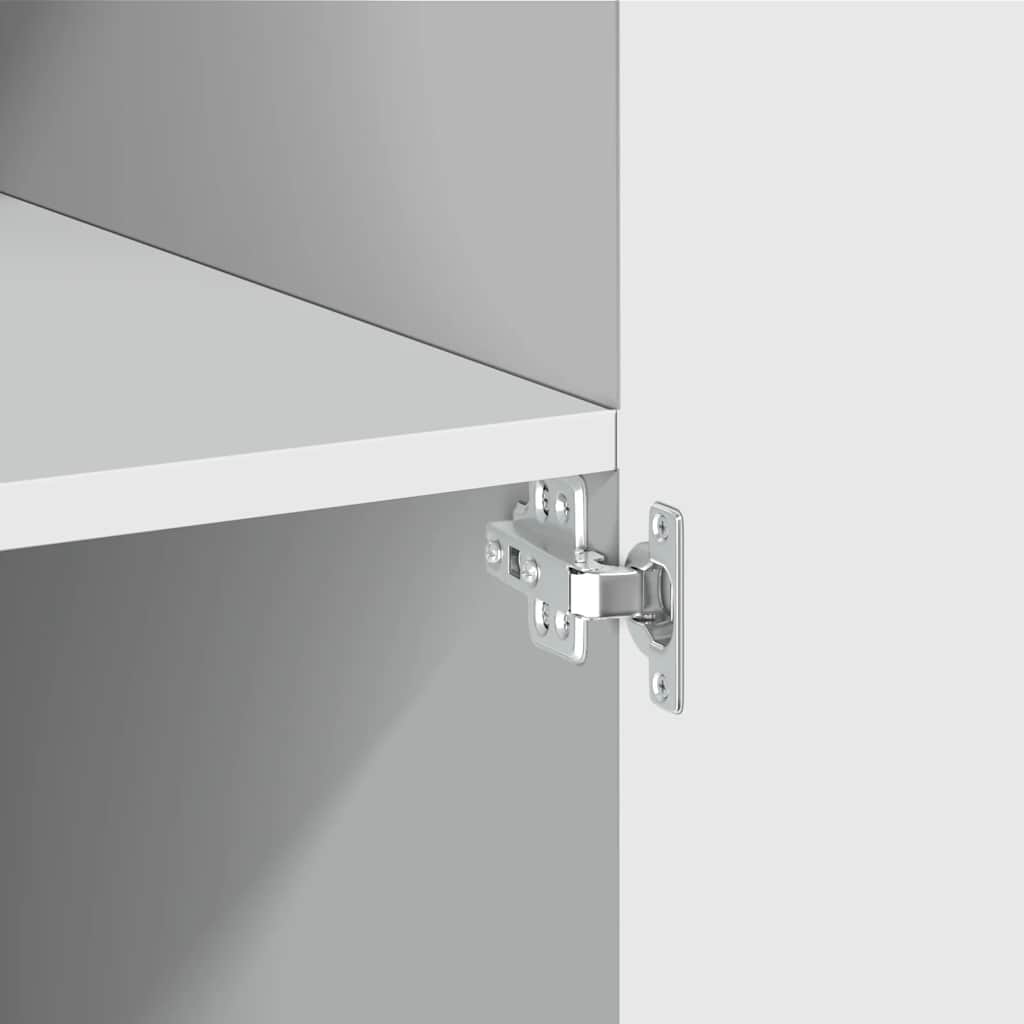 vidaXL Storage Cabinet White 70x42.5x225 cm Engineered Wood