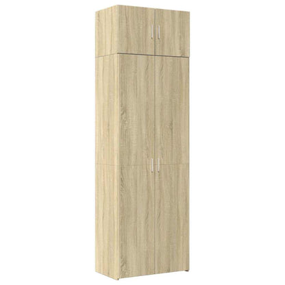 vidaXL Storage Cabinet Sonoma Oak 70x42,5x225 cm Engineered Wood