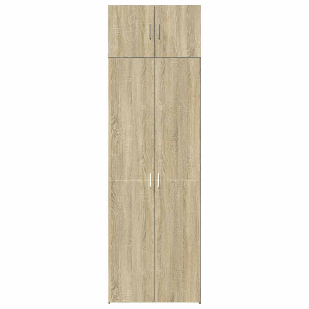 vidaXL Storage Cabinet Sonoma Oak 70x42.5x225 cm Engineered Wood