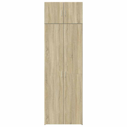 vidaXL Storage Cabinet Sonoma Oak 70x42.5x225 cm Engineered Wood