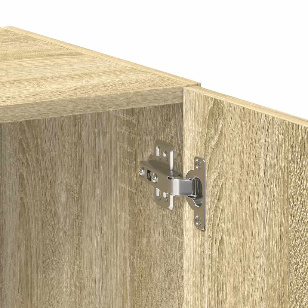 vidaXL Storage Cabinet Sonoma Oak 70x42,5x225 cm Engineered Wood