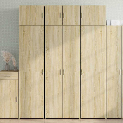 vidaXL Storage Cabinet Sonoma Oak 70x42,5x225 cm Engineered Wood