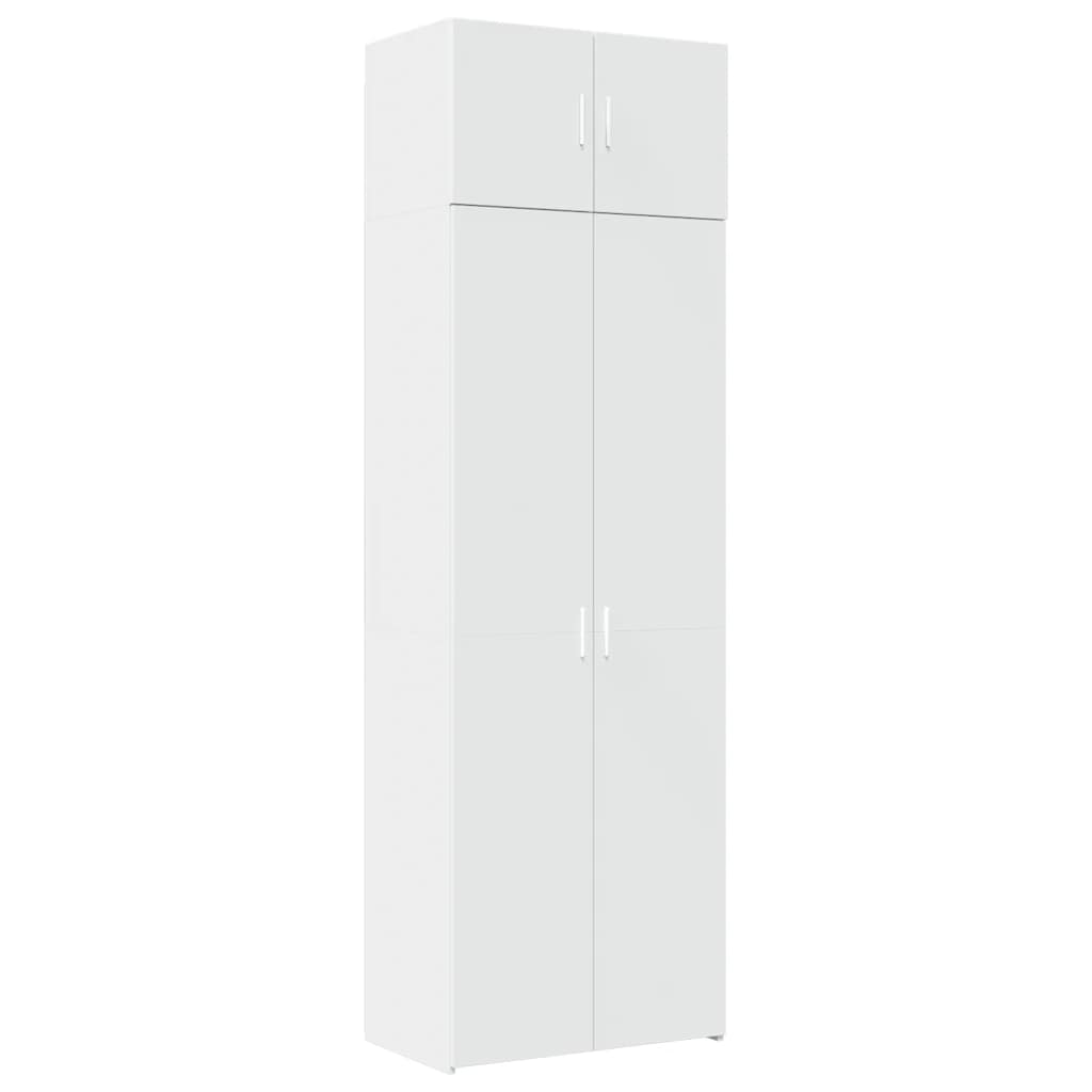 vidaXL Storage Cabinet White 70x42.5x225 cm Engineered Wood