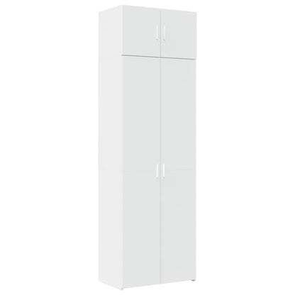 vidaXL Storage Cabinet White 70x42.5x225 cm Engineered Wood