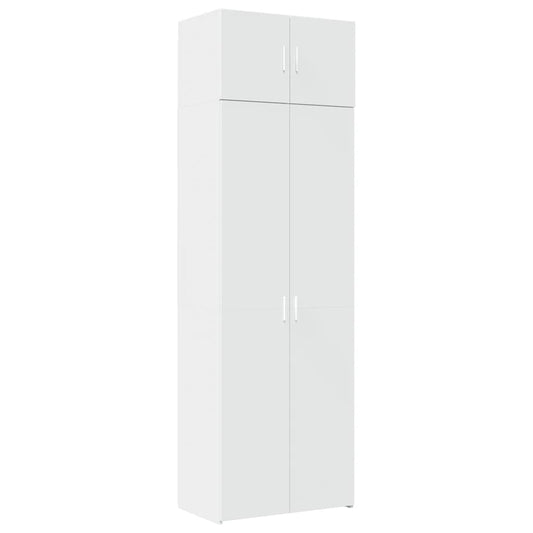 vidaXL Storage Cabinet White 70x42.5x225 cm Engineered Wood