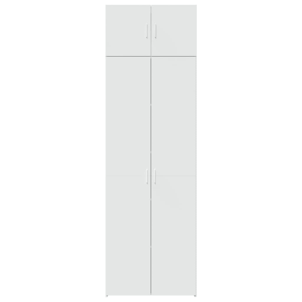 vidaXL Storage Cabinet White 70x42.5x225 cm Engineered Wood