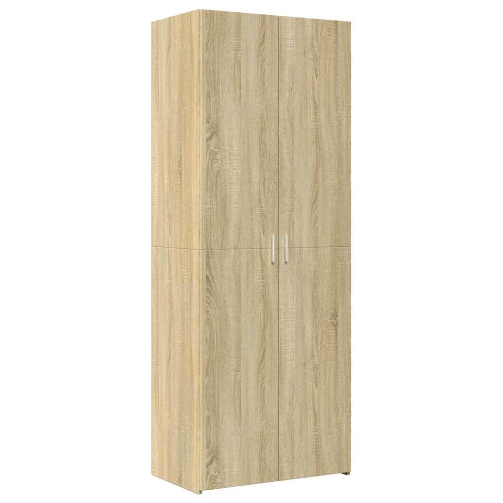 vidaXL Storage Cabinet Sonoma Oak 70x42,5x225 cm Engineered Wood