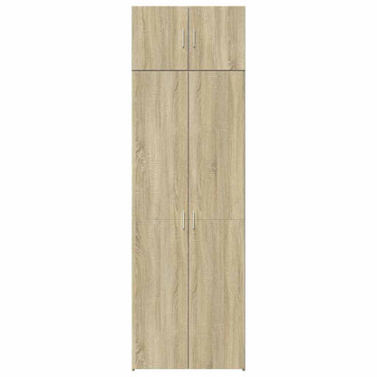 vidaXL Storage Cabinet Sonoma Oak 70x42.5x225 cm Engineered Wood