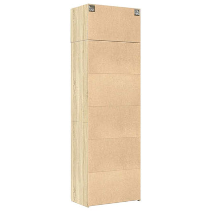 vidaXL Storage Cabinet Sonoma Oak 70x42.5x225 cm Engineered Wood