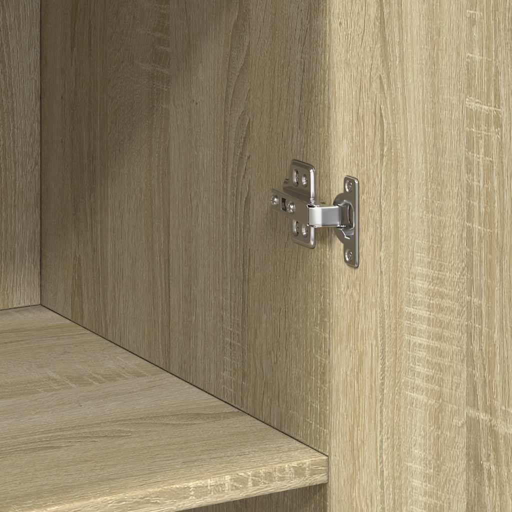 vidaXL Storage Cabinet Sonoma Oak 70x42.5x225 cm Engineered Wood