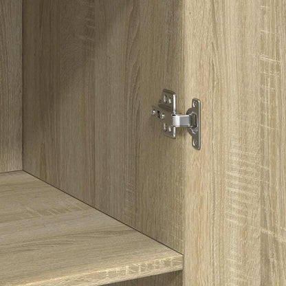 vidaXL Storage Cabinet Sonoma Oak 70x42.5x225 cm Engineered Wood