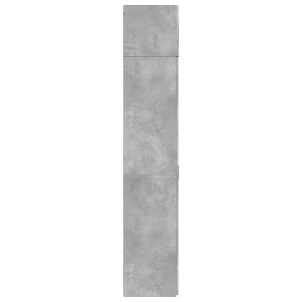vidaXL Storage Cabinet Concrete Grey 70x42.5x225 cm Engineered Wood