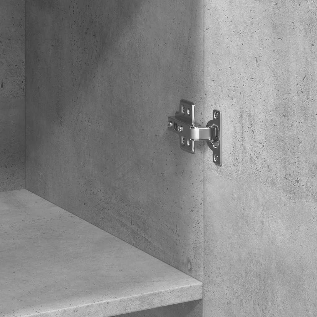 vidaXL Storage Cabinet Concrete Grey 70x42,5x225 cm Engineered Wood