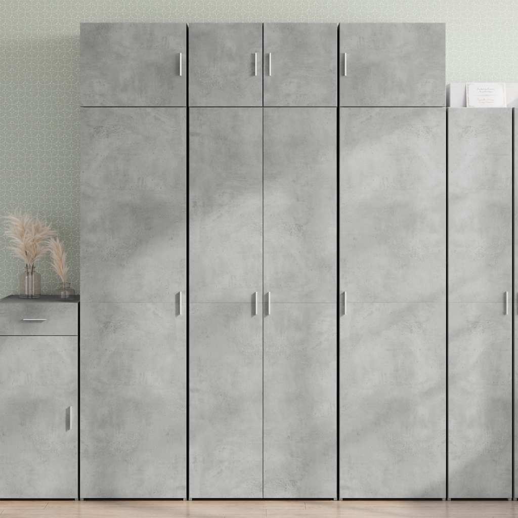 vidaXL Storage Cabinet Concrete Grey 70x42,5x225 cm Engineered Wood