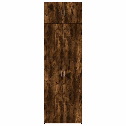 vidaXL Storage Cabinet Smoked Oak 70x42,5x225 cm Engineered Wood