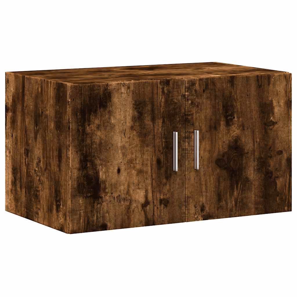 vidaXL Storage Cabinet Smoked Oak 70x42,5x225 cm Engineered Wood