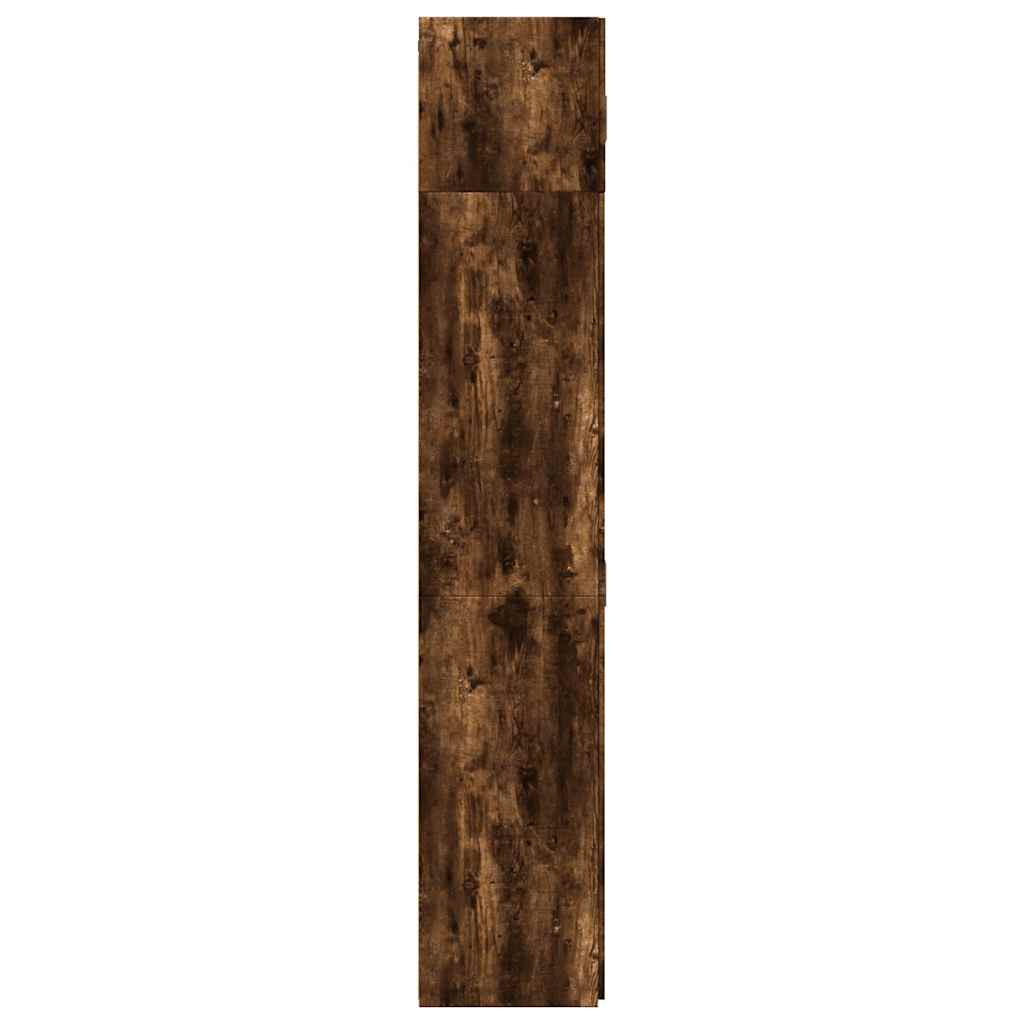 vidaXL Storage Cabinet Smoked Oak 70x42,5x225 cm Engineered Wood