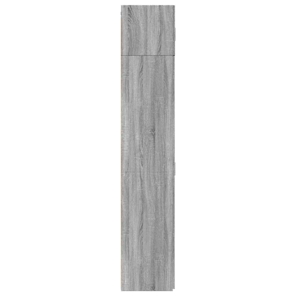 vidaXL Storage Cabinet Grey Sonoma 70x42,5x225 cm Engineered Wood