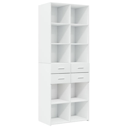 vidaXL Storage Cabinet White 70x42.5x225 cm Engineered Wood