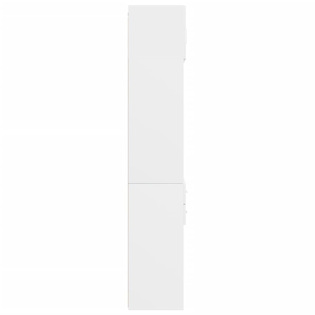 vidaXL Storage Cabinet White 70x42.5x225 cm Engineered Wood