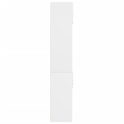 vidaXL Storage Cabinet White 70x42.5x225 cm Engineered Wood
