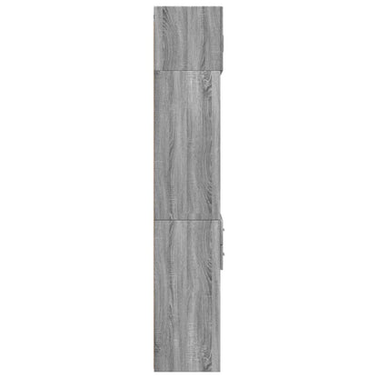 vidaXL Storage Cabinet Grey Sonoma 70x42.5x225 cm Engineered Wood