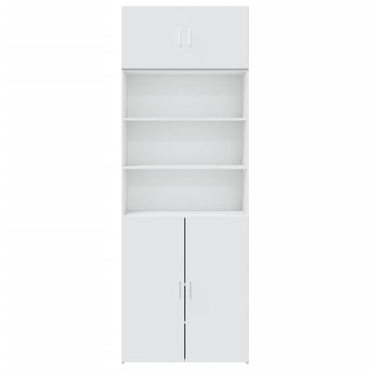 vidaXL Storage Cabinet White 80x42.5x225 cm Engineered Wood