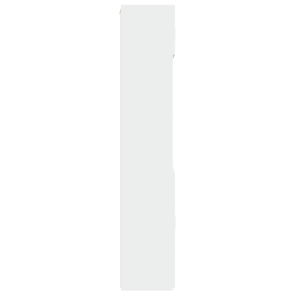 vidaXL Storage Cabinet White 80x42.5x225 cm Engineered Wood