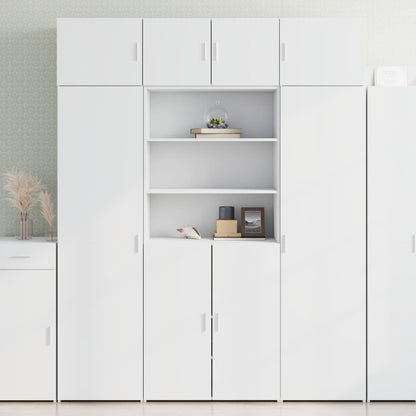 vidaXL Storage Cabinet White 80x42,5x225 cm Engineered Wood