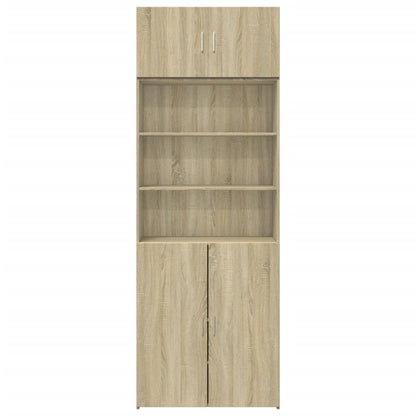 vidaXL Storage Cabinet Sonoma Oak 80x42.5x225 cm Engineered Wood