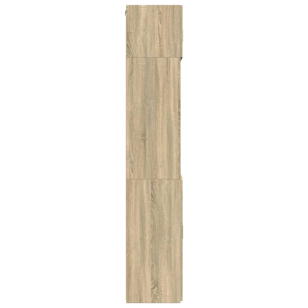 vidaXL Storage Cabinet Sonoma Oak 80x42.5x225 cm Engineered Wood